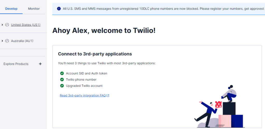 SolveDevOps - Twilio Welcome Page
