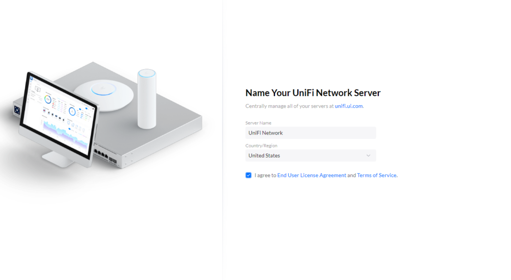 unifi network server setup