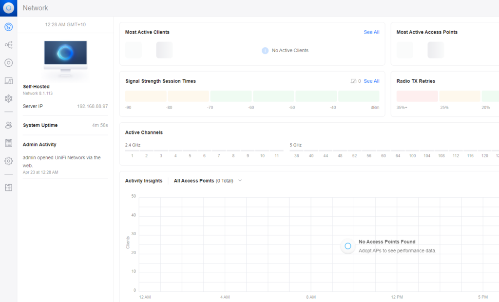 unifi dashboard