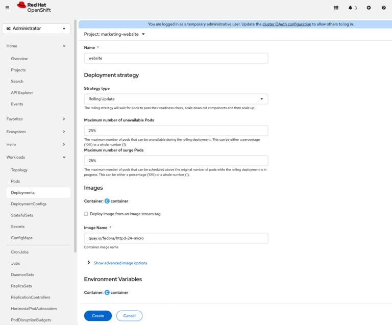 How to Deploy and Expose a Web Service on OpenShift Using the Web GUI ...